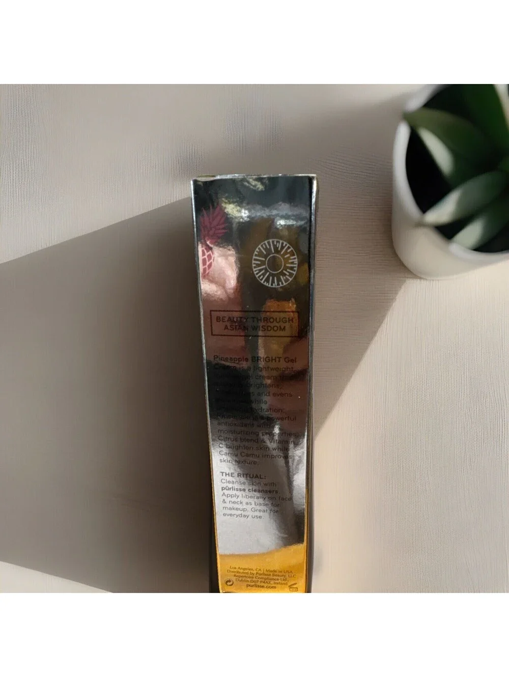 Purlisse Pineapple BRIGHT Gel Cream Oil-Free 1.7 oz / 50 ml NICE